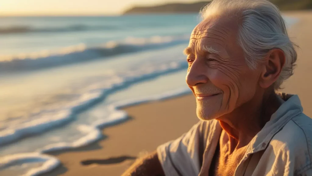 Retired man finding peace after retirement regrets