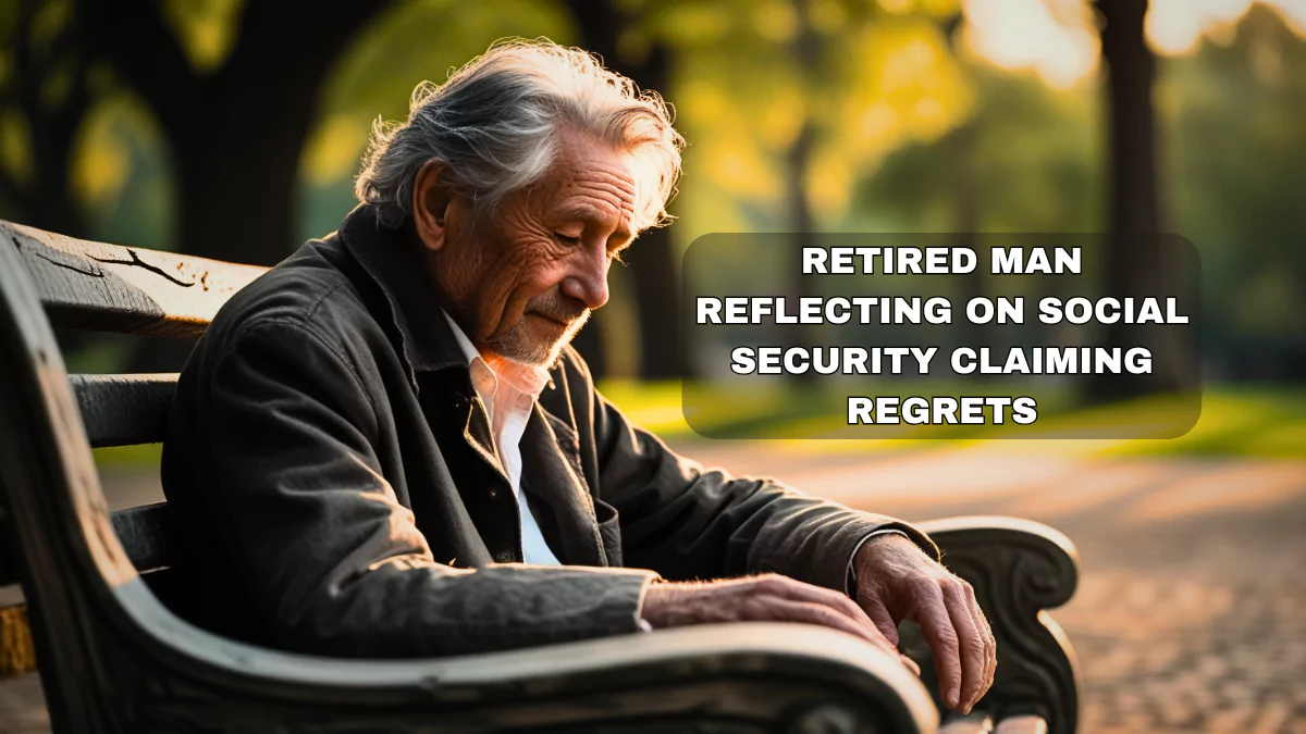 Retired man reflecting on Social Security claiming regrets