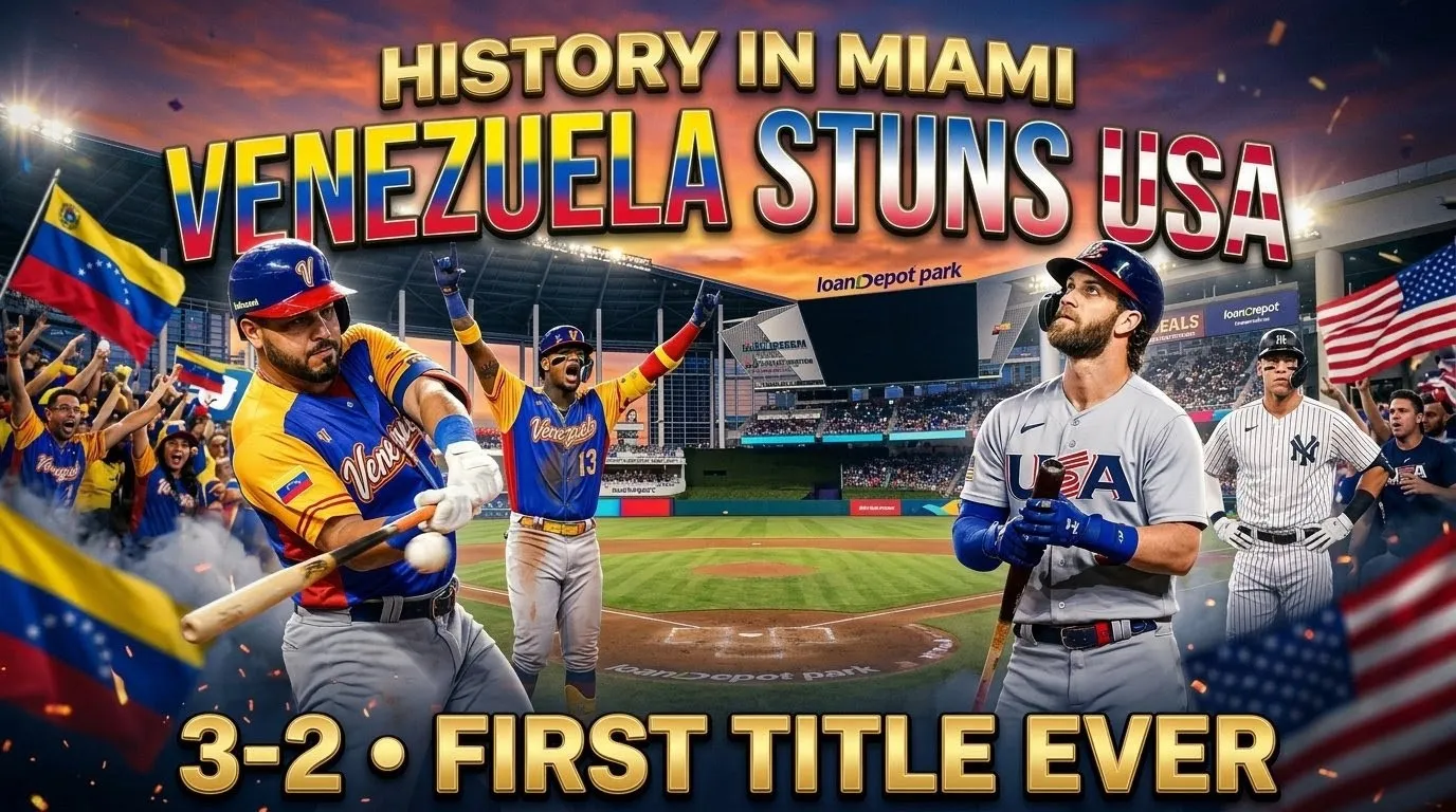 Venezuela Stuns Team USA 3-2 to Win First World Baseball Classic Title